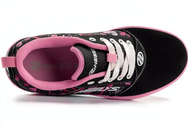 Heelys Girls Skate Shoes Black Pink ABEC5 Wheels-4