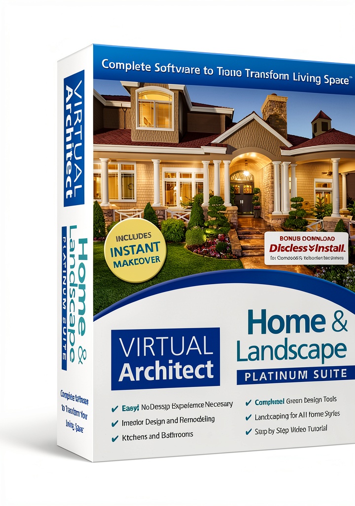 Installing Nova Development US Home Design Software on a wooden desk