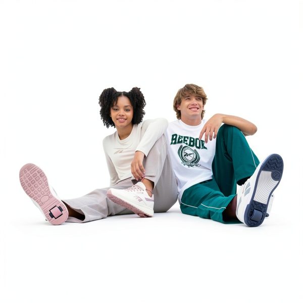 Heelys White Gold Girls Skateboarding Shoes-4