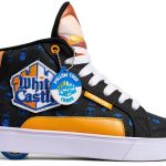 Kids Skate Shoes White Castle Nylon Canvas-0