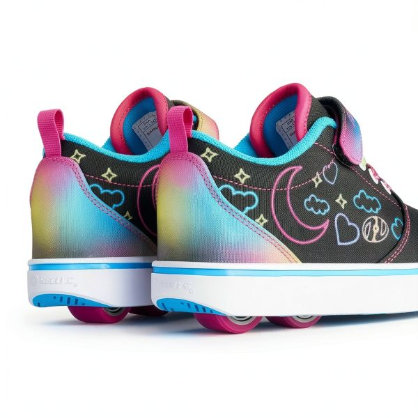 Heelys Girls Skateboarding Shoes Black Hotpink Multi-2