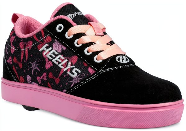 Heelys Girls Skate Shoes Black Pink ABEC5 Wheels-0