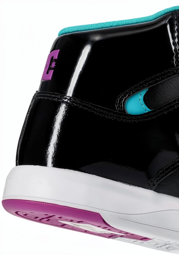 DC Girls Skateboarding Shoes Blk/Pur/Mnt 10 Little Kid-5