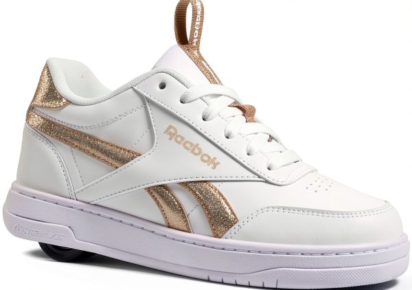Heelys White Gold Girls Skateboarding Shoes-1