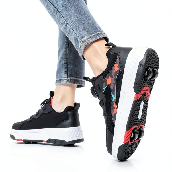 Tinecaco Kids Roller Shoes Black 13 Little Kid-4
