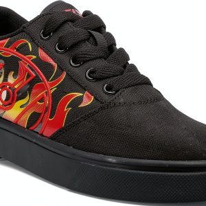 Heelys Black Red Skateboarding Shoes for Kids-0