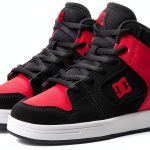 DC Shoes Kids Skate Shoes Black Red Pill Outsole-0