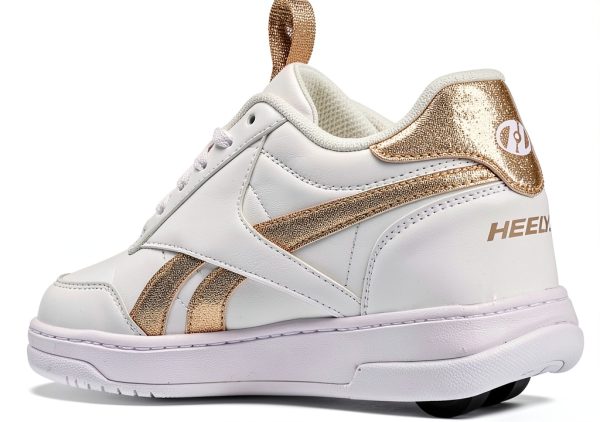 Heelys White Gold Girls Skateboarding Shoes-2