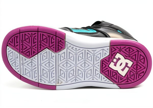 DC Girls Skateboarding Shoes Blk/Pur/Mnt 10 Little Kid-2