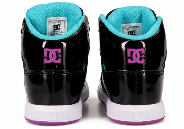 DC Girls Skateboarding Shoes Blk/Pur/Mnt 10 Little Kid-1
