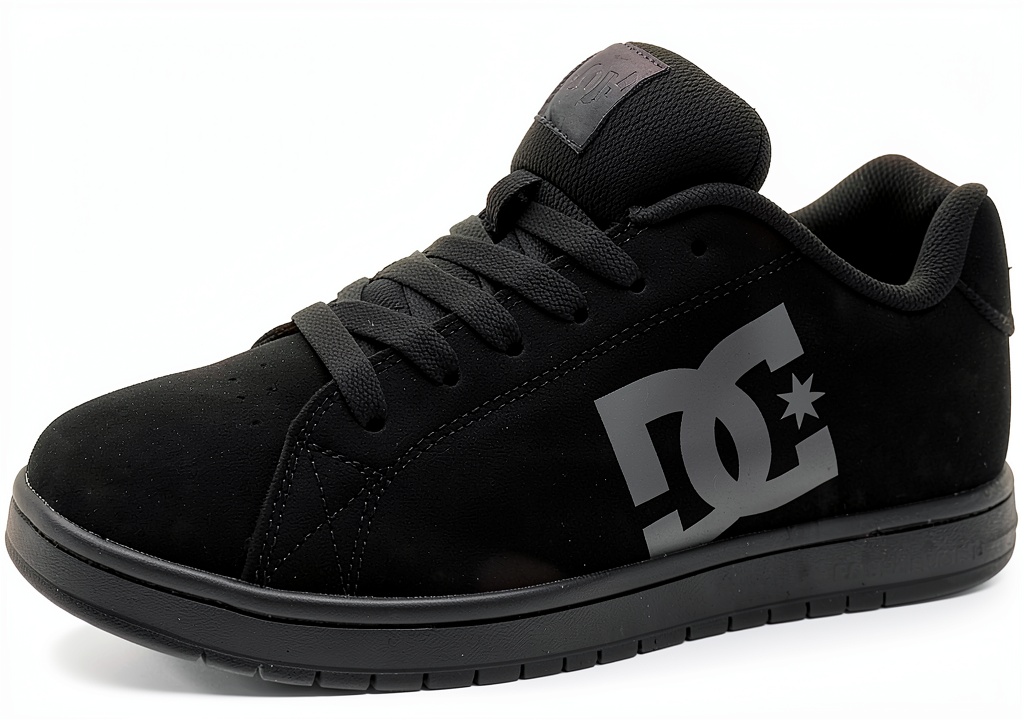 Child wearing DC Shoes Kids Skate Shoes in a skate park