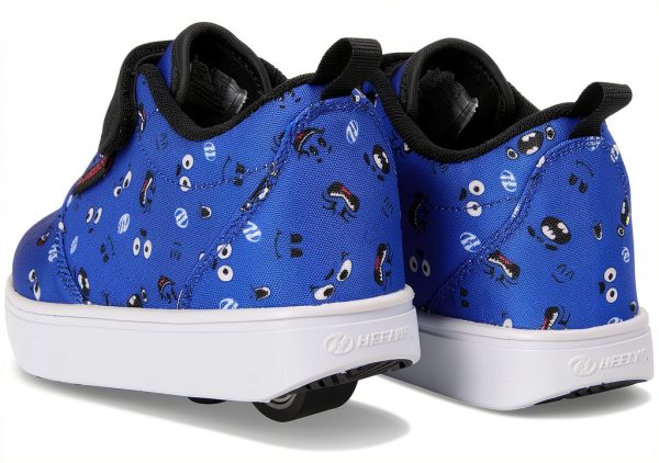 Heelys Kids Skate Shoes Blue Red Black Wheel Shoes-5