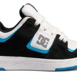 DC Skateboarding Shoes for Kids White/Black/Blue-0