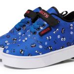 Heelys Kids Skate Shoes Blue Red Black Wheel Shoes-0