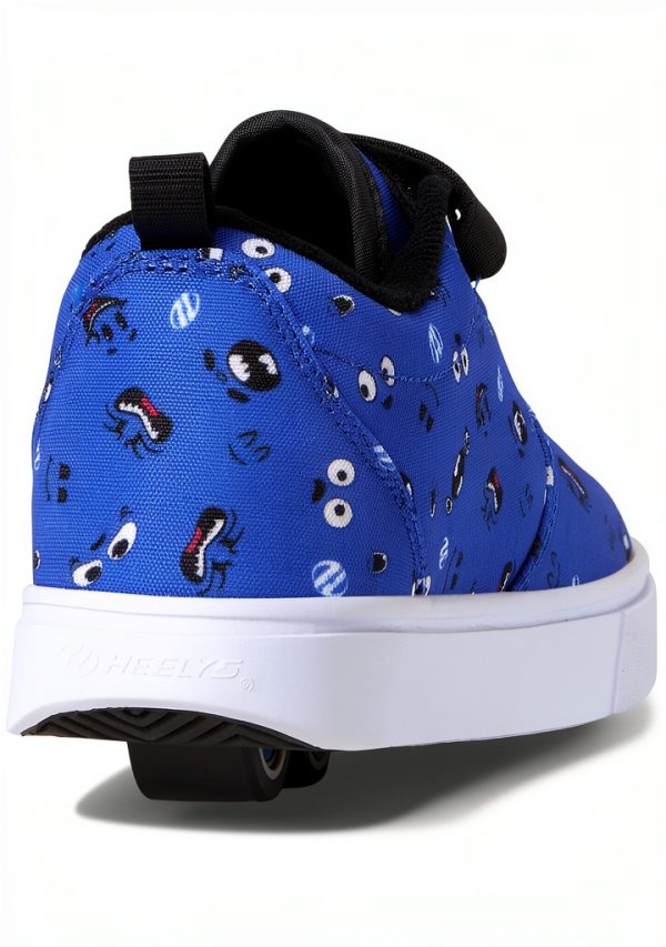 Heelys Kids Skate Shoes Blue Red Black Wheel Shoes-4
