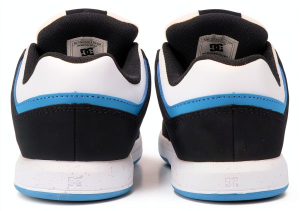 DC Skateboarding Shoes for Kids White/Black/Blue-2