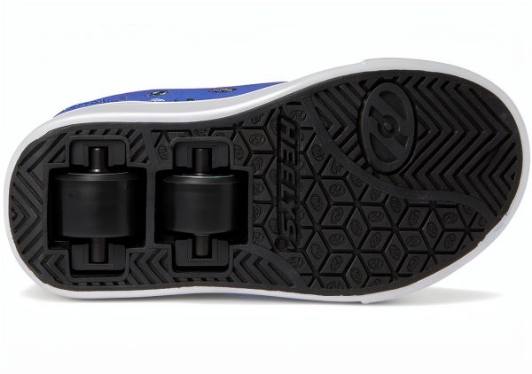 Heelys Kids Skate Shoes Blue Red Black Wheel Shoes-2