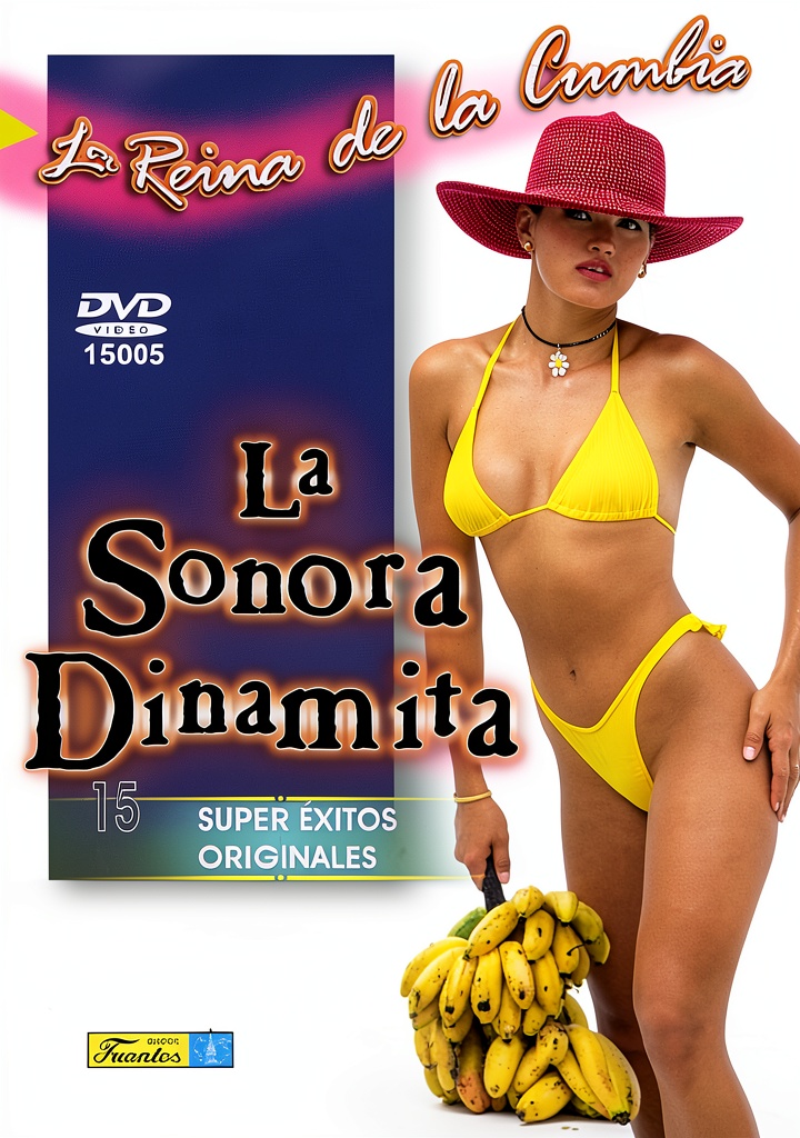 La Sonora Dinamita music video CD cover art