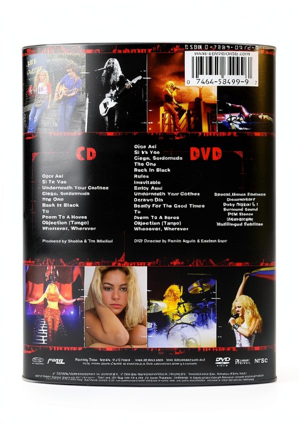 Shakira DVD Sony Legacy 2004 Concert Film Color Dolby NTSC 2230895-1