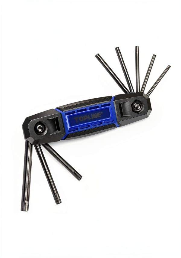 Topline 25-Piece Folding Allen Wrench Set, SAE, Metric, Torx Hex Key Set Included, 3 Pack Portable Allen Key Set for Basic Home Repair and General Applications-4