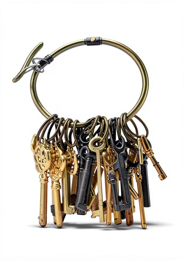 Skeleton Key Set, 26-Key Universal Replacement Skeleton Keys Kit for Antique Dresser, Chinese Cabinet, Antique Furniture and Old Style Cabinets or Doors, Collectible Gift-2
