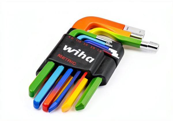 Wiha Ball End Hex L-Key Set 66980 - 9-Piece Metric, Color-Coded Grip-5