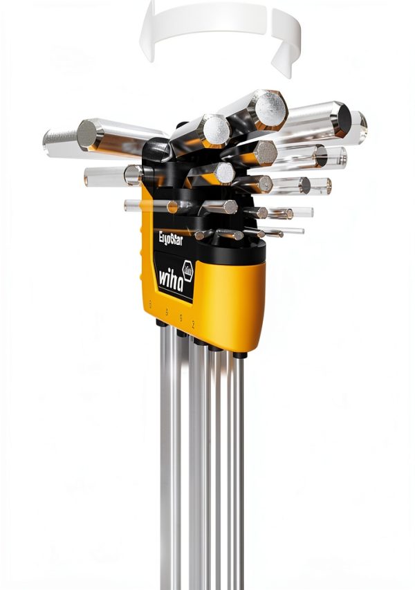 Wiha ErgoStar Ball End Hex L-Key Set 22‑Piece Inch & Metric Finish-1