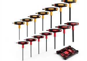 Allen Wrench Set Topline 14-Piece T-Handle Hex Keys Black Oxide Finish-0