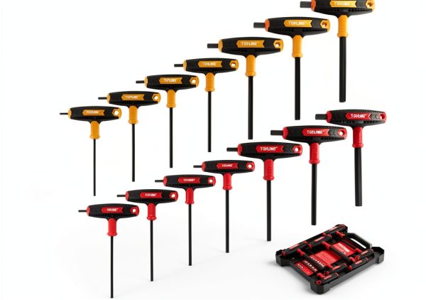 Allen Wrench Set Topline 14-Piece T-Handle Hex Keys Black Oxide Finish-0
