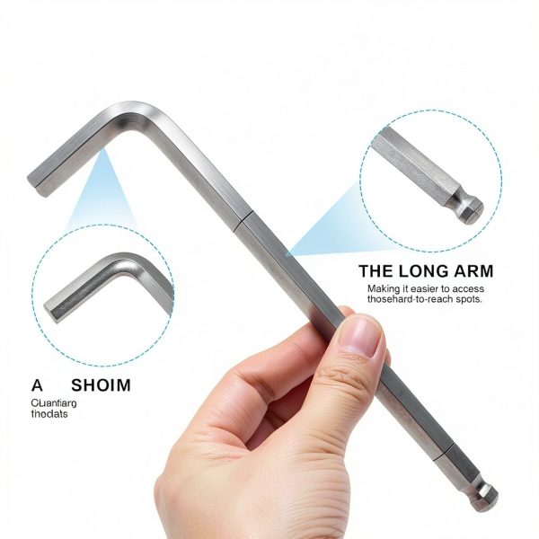 Hex Key Set Zoikuloi 9 Piece Ball End Allen Wrench with Non Slip Case-4