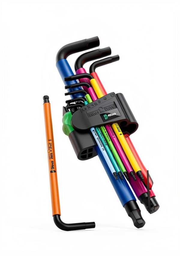 Wera Tools 05073593001 950 SPKL/9 SM N SB Long ARM HEX Key Set, One Size, Multi-14